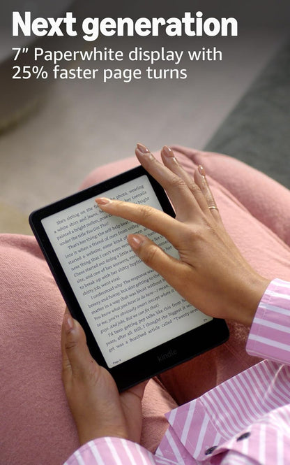 Kindle Paperwhite Signature 32GB – Auto-Light, Wireless Charging & 3 Months Free Kindle Unlimited