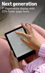 Kindle Paperwhite Signature 32GB – Auto-Light, Wireless Charging & 3 Months Free Kindle Unlimited